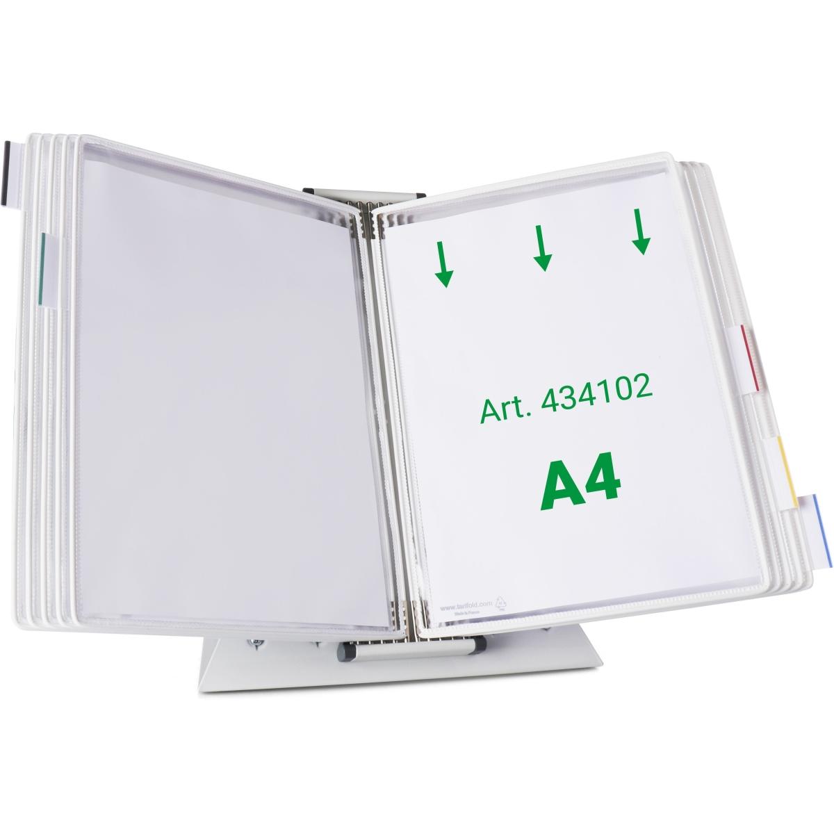 Tarifold, Informationsschild, Sichttafelsystem 434102 DIN A4 weiss mit 10 St. Sichttafeln