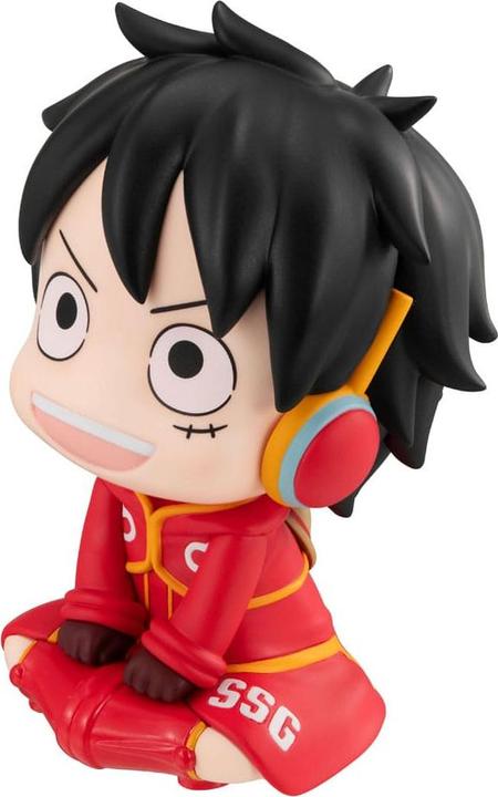 Actual product image Megahouse One Piece Look Up PVC Statue Monkey D. Luffy Future Island Egghead Ver. 11 cm