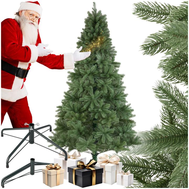 Actual product image tectake Künstlicher Weihnachtsbaum Dancer mit Spritzgussnadeln (210 cm)