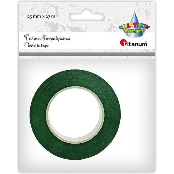 Titanum Blumenband 25mm 27m dunkelgrün