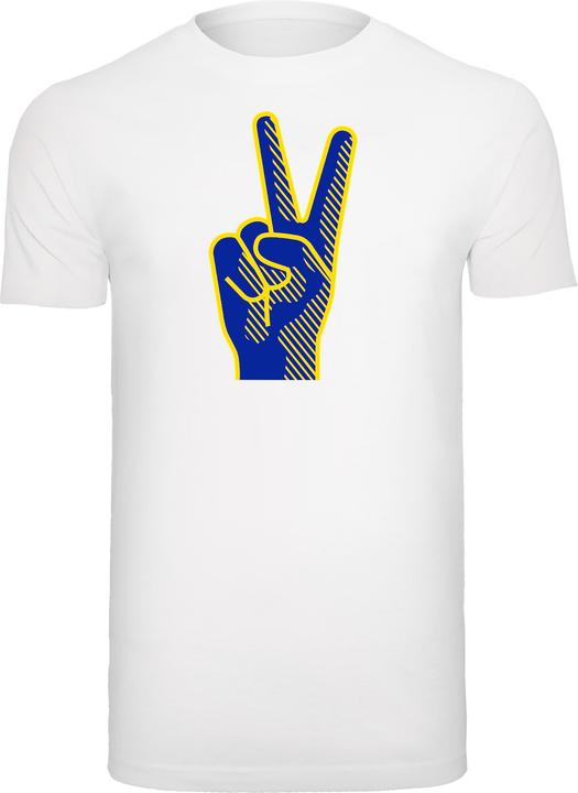 Produktbild Merchcode Peace - Victory Hand T-Shirt Round Neck - 173379 (M)