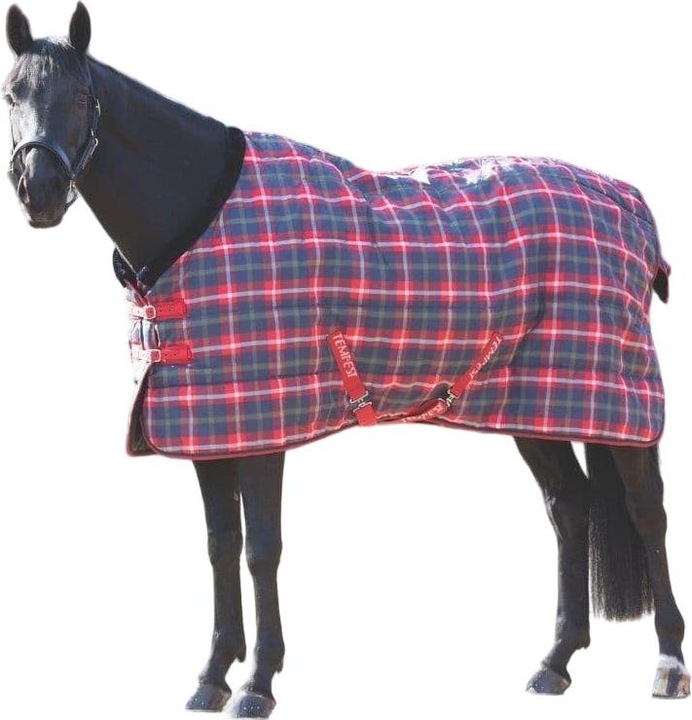 Actual product image Tempest Plus 200 Standard-Neck Tartan Horse Stable Rug (160 cm)