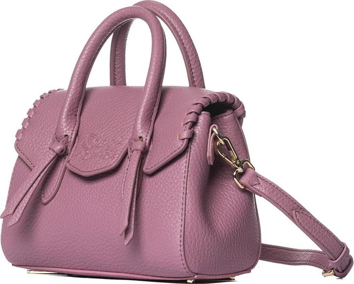 Actual product image Secret Pon Pon Damen Handtasche - Modell Seraphina Lux - 100% Polyurethan - 20.5 X 18.0 X 7.0 Cm