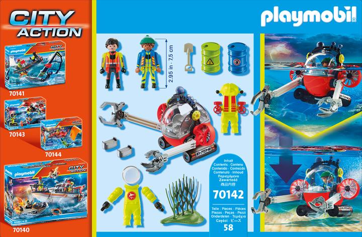Produktbild Playmobil Seenot: Umwelteinsatz mit Tauchboot (70142, Playmobil City Life)