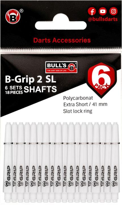 BULL'S 6P-B-Grip-2 SL Sh. m weiss