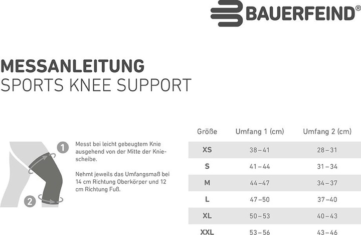 Actual product image Bauerfeind Sports Knee Support (XL)
