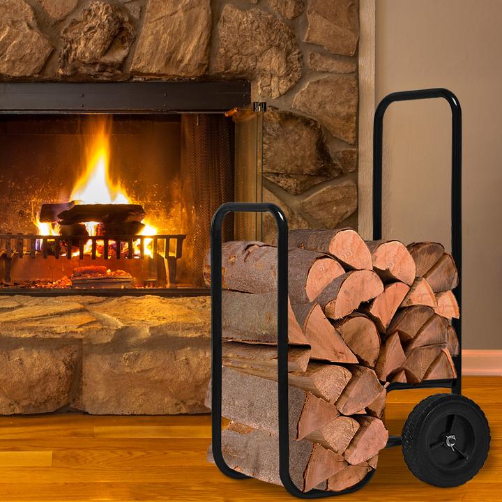 Actual product image Deuba Firewood trolley