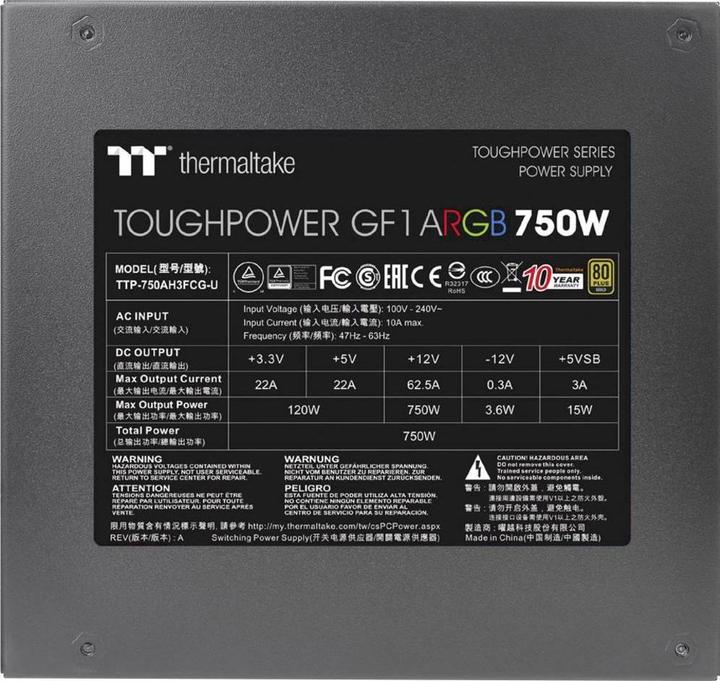 Produktbild Thermaltake Toughpower GF1 (750 W)