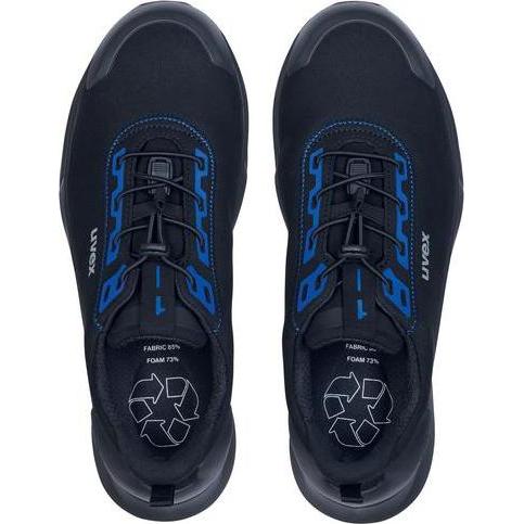 Thumbnail - Uvex Sports, Sicherheitsschuhe, uvex 1 x-craft Halbschuhe S2 68140 schwarz, blau Weite 14 Grösse 41 (S2, 41)