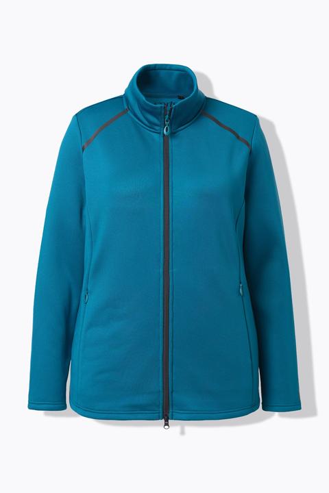 Produktbild Ulla Popken Funktions-Sweatjacke, Webfellfutter, Stehkragen, Langarm (60)