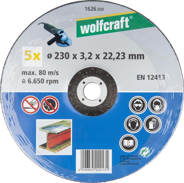 Immagine prodotto wolfcraft wolfcraft 1 disco da taglio Met. co. ø125x2,5x22,2mm