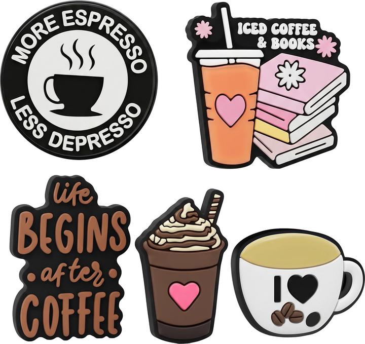 Produktbild OEM 3D Sticker Coffee 5pcs set (5 Sticker)