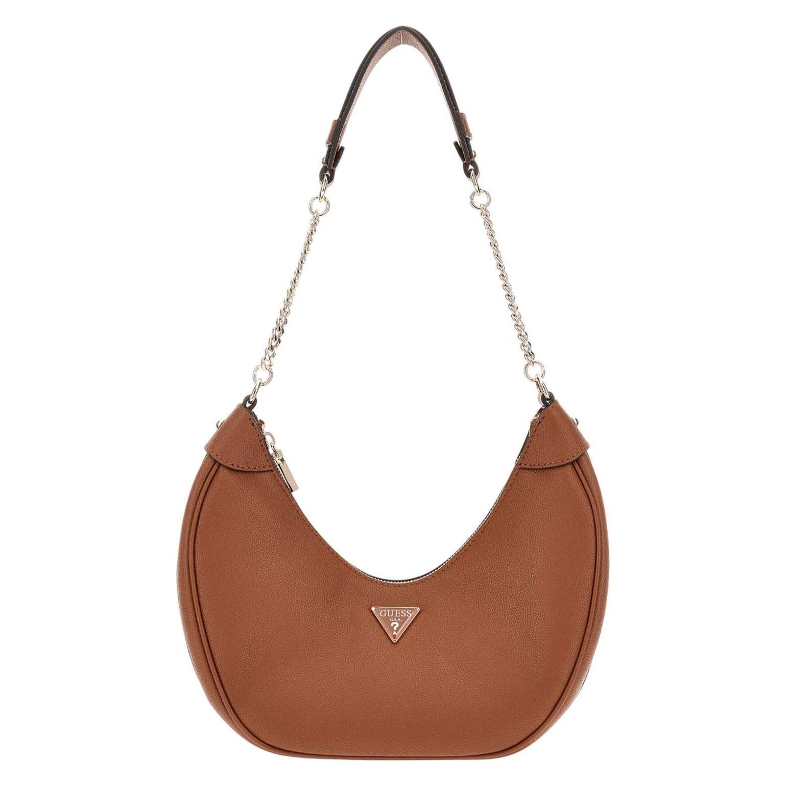 Guess, Damen, Handtasche, Fedora Hobo Bag, Braun