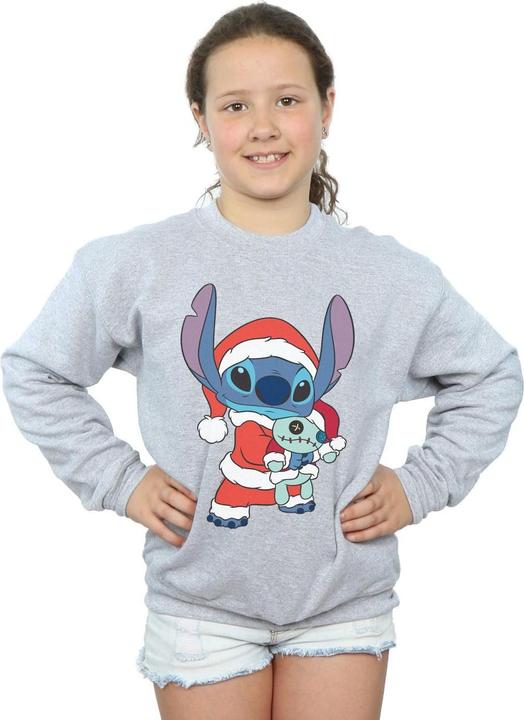 Produktbild Disney Lilo And Stitch Stitch Christmas Sweatshirt Mädchen (140, 146)