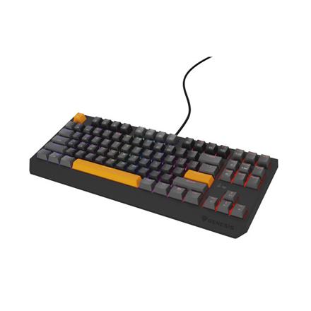 Actual product image Genesis Thor 230 TKL Anchor Gray Positive RGB Outemu Red (US, Cable, Wireless)