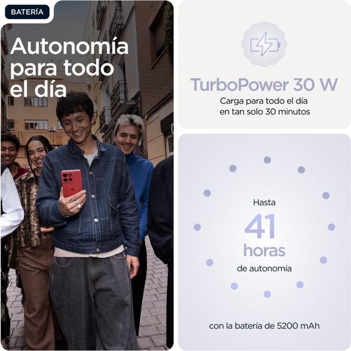 Productafbeelding Motorola Moto G86 (256 GB, Kosmische Hemel, Lila, 6.67", SIM + eSIM, 5G)