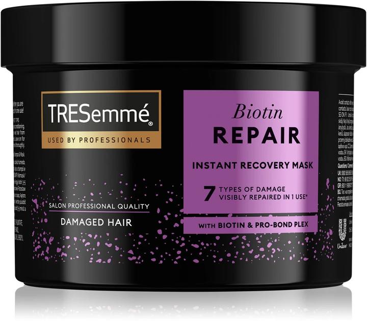 Actual product image Tresemmé TRESemmÃ© - Restorative mask for damaged hair Biotin Repair (Instant Recovery Mask) 440 ml (440 ml)