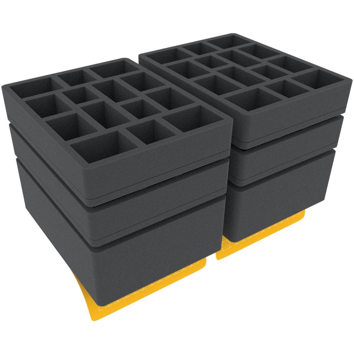 Feldherr CR16SET - Set di schiuma per valigetta Citadel Crusade - 56 miniature + 2 griglie (Schiuma solida)