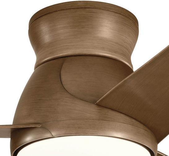 Produktbild Elstead Lighting Eris leiser Deckenventilator mit LED Licht Ø152cm IP44 Aussenbereich + Fernbedienung Walnuss