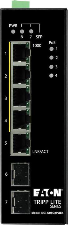 Produktbild Eaton 5-Port Unmanaged Industrial Gigabit Ethernet Switch - 10/100/1000mbps -10 to 60 C DI (5 Ports)