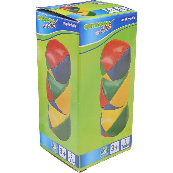 Thumbnail - Hoffmann Jonglierbälle 3 Stück Display 7cm, 90g in Dose weiches Kunst