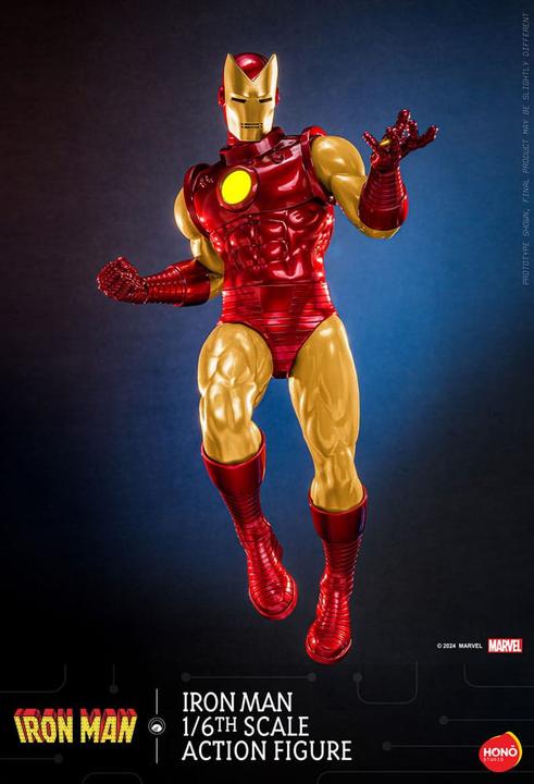 Actual product image Hono Studio Marvel action figure 1/6 Iron Man 32 cm