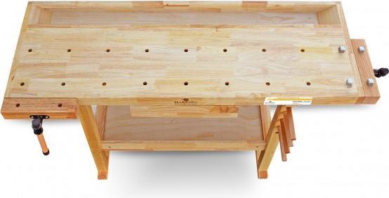 Actual product image Markmüller BAMATO - WORK-1520 solid wood workbench (62 cm, 152 cm)