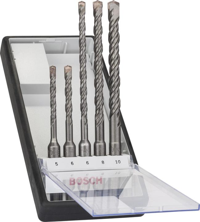Actual product image Bosch Professional Zubehör Hammer drill set SDS-plus-5 (5 mm, 6 mm, 8 mm, 10 mm)