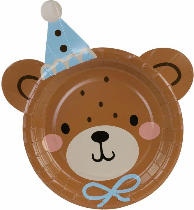 Produktbild Partydeco Einwegteller Teddybär (6x)