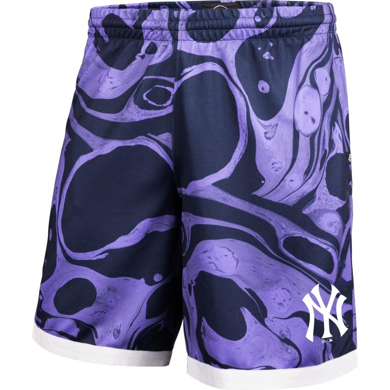 47 Brand, Herren, Shorts, MLB Mesh Shorts - TWIST New York Yankees - XXL, Violett, (XXL)