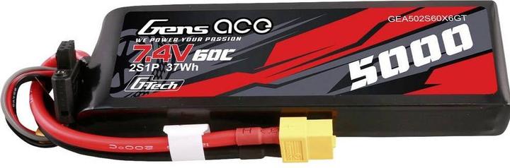 Produktbild Gens Ace G-Tech 5000mAh 7.4V 60C 2S1P Lipo PC material case with XT60 Plug (7.40 V, 5000 mAh)