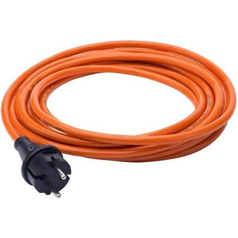 Connectra 40.380.66 Anschlusskabel PUR 5m - H07BQ-F - 2 x 1,0 mm² - orange (5 m), Cavo di alimentazione