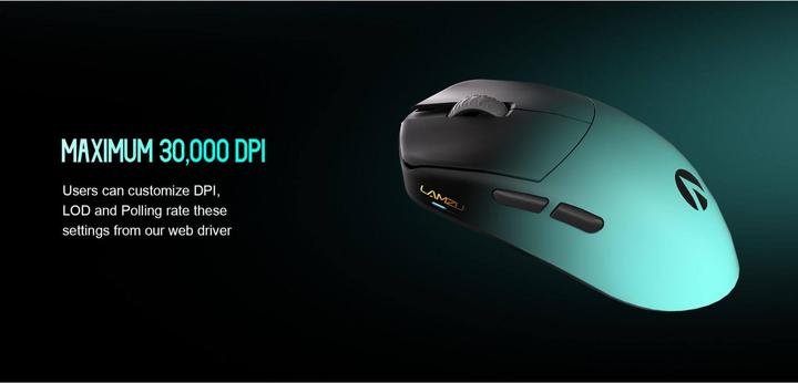 Actual product image Lamzu Maya X 8K (Cable, Wireless)