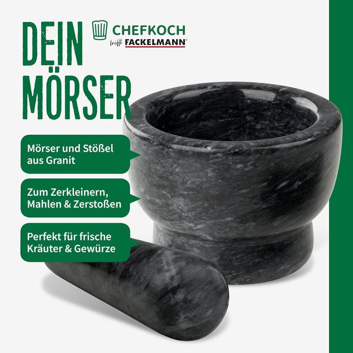Immagine prodotto Fackelmann Chefkoch Mörser mit Stössel