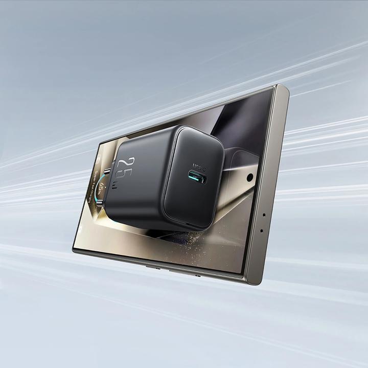 Actual product image Joyroom JR-TCF23 USB-C 25W SFC / PPS / PD network charger - black (25 W, 1 portion)