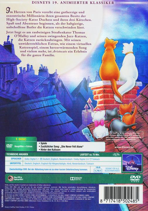 Image du produit Disney Interactive Studios Aristocats (DVD, 1970, Allemand)