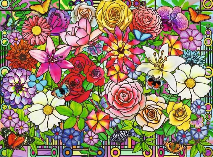 Immagine prodotto Ravensburger Puzzle 12001364 - Finestra di fiori - Puzzle per anziani e senior, con 100 (100 pezzi)