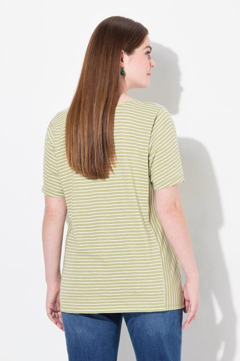 Produktbild Ulla Popken T-Shirt, Streifenmix, Rundhals, Halbarm (46, 48)