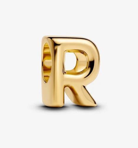 Produktbild Pandora Vergoldeter Buchstabe R-Anhänger (Vergoldet, Metall)