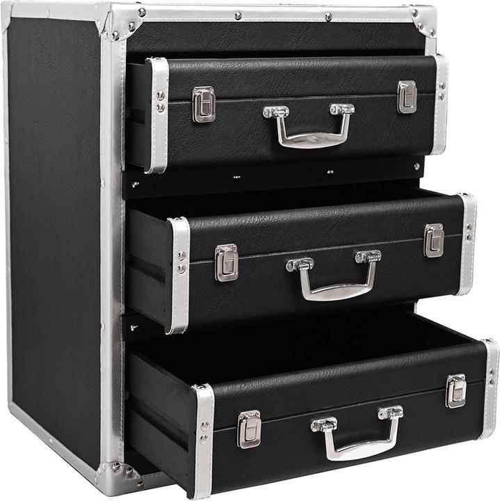 Produktbild Harvey Makin Schwarze Aufbewahrungsbox mit 3 Schubladen (46 cm)