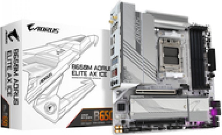 Gigabyte B650M Aorus Elite AX ICE (AM5, AMD B650, mATX)