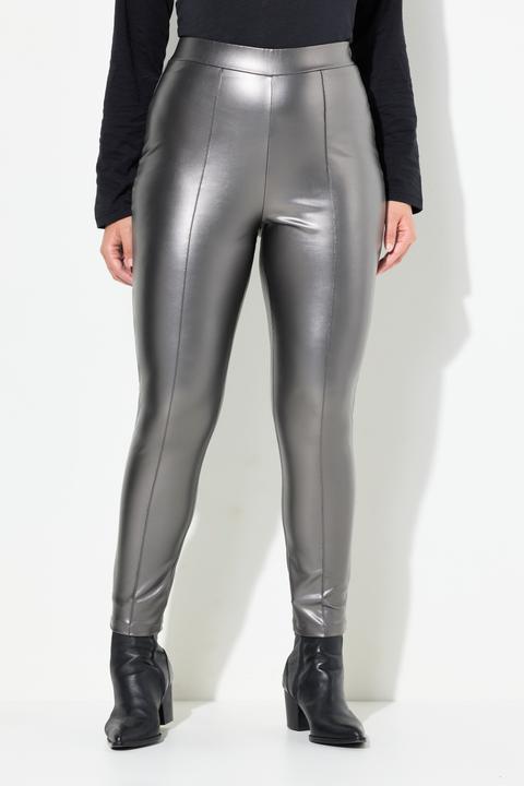 Image du produit Ulla Popken Legging en similicuir, jambes slim et taille élastique (62, 64)