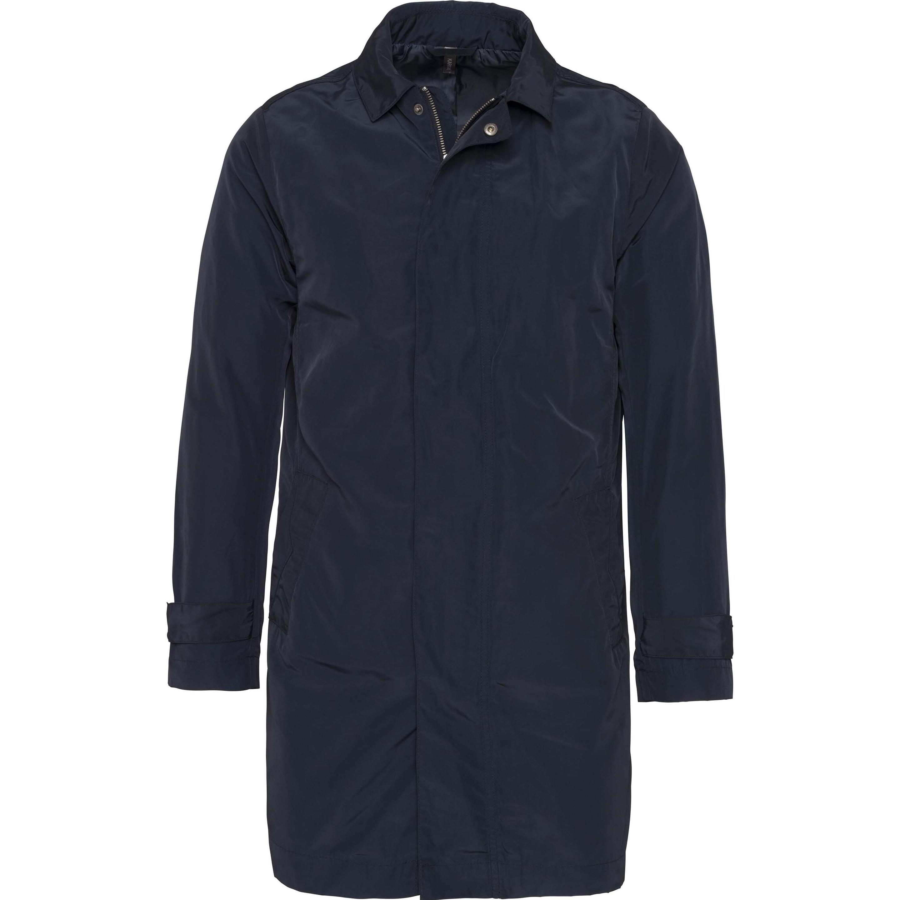 Kariban, Herren, Jacke, Leichter Trenchcoat (3XL), Blau, 3XL