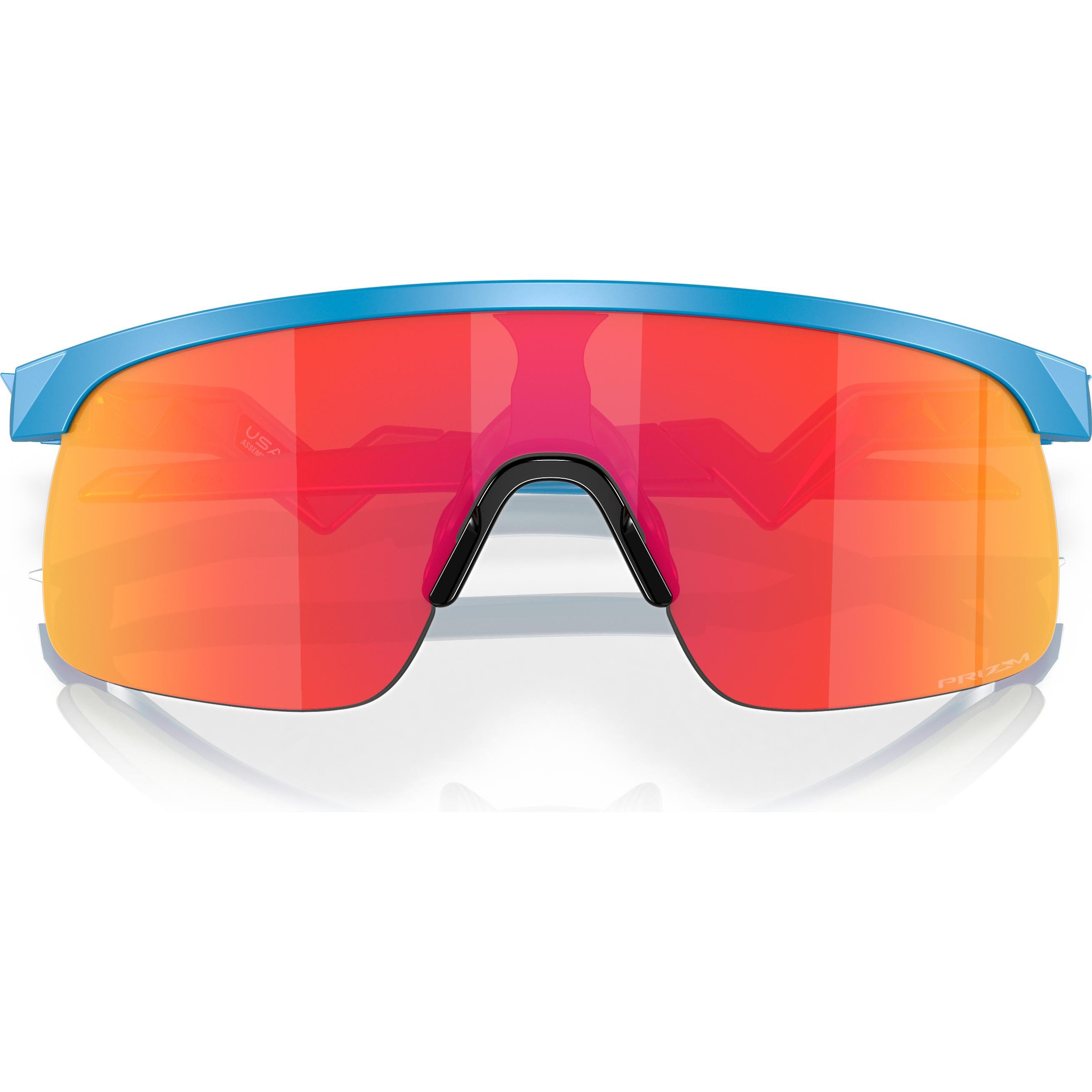 Oakley, Bambini, Occhiali sportivi, Resistore (Cielo blu, prizm rubino), Blu