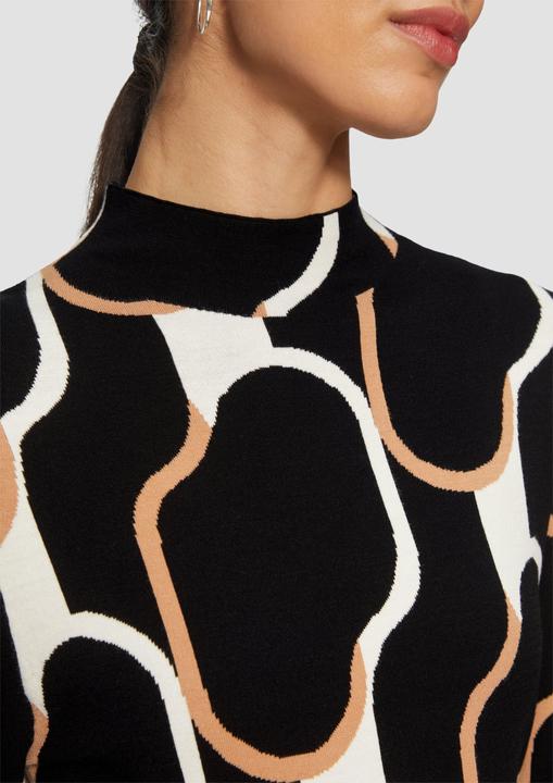 Produktbild S.Oliver Kleid Strick-Kleid mit Stehkragen (36)