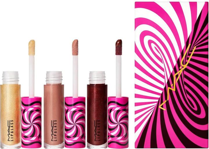 MAC Cosmetics Set Tiny Tricks MAC : Lipglass, Lip Gloss, Optical Delusion, 2.4 g + Lipglas