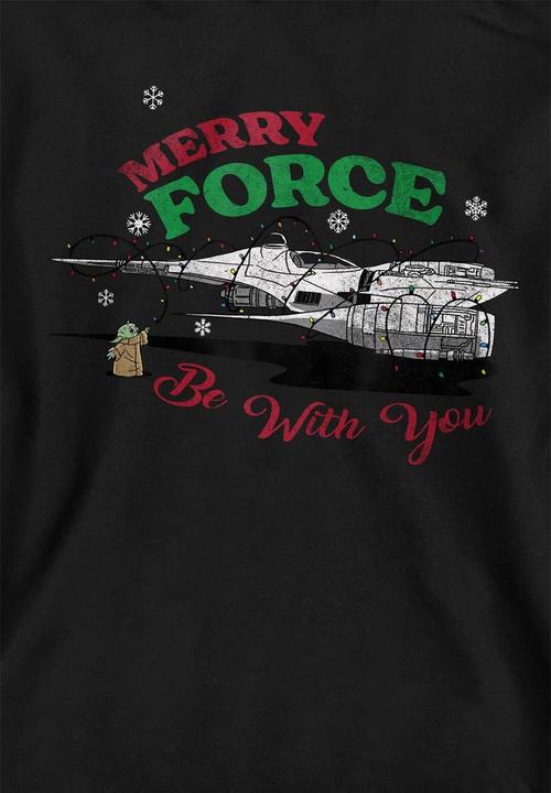 Produktbild Star Wars Merry Force Be With You Kapuzenpullover weihnachtliches Design (128)