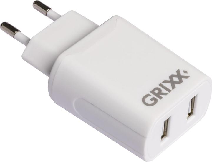 Image du produit Grixx Chargeur USB Dual Universal Optimum (12 W, 2 ports)