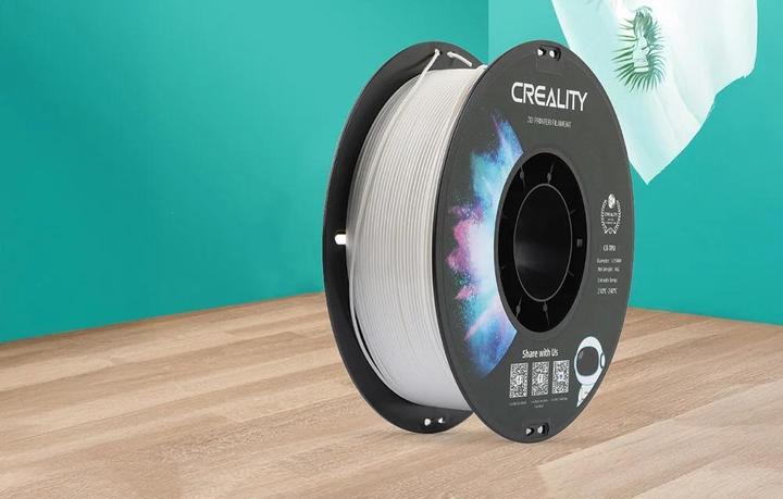 Image du produit Creality Filament TPU, blanc, 1.75 mm, 1 kg (TPU, 1.75 mm, 1000 g, Blanc)