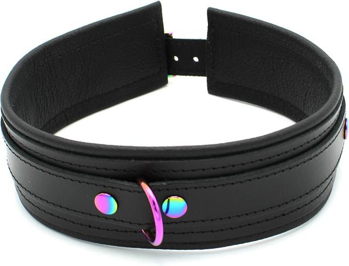 Immagine prodotto Kiotos Leather Collar Black Rainbow